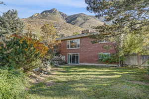Back of house from rear corner of yard