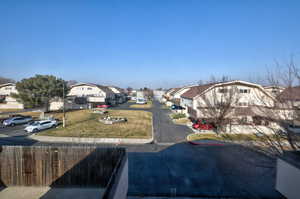 View of yard with a residential view