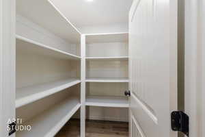 Large basement storage area.