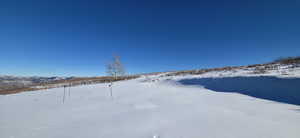 Pad. Black markers middle of pad is firepit location.