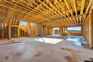 Lower level living area
