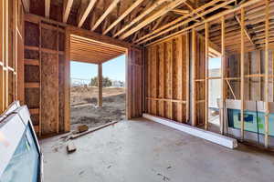 Lower level bedroom with patio doors