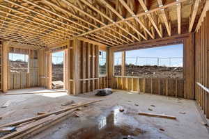 View of bar area from lower level living