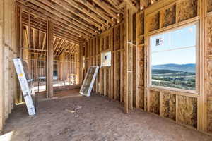 Primary suite view of shower
