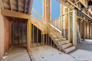 View from staircase looking up