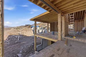 Main level covered deck