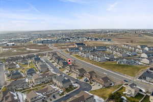 Aerial view of property.