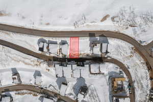 Aerial view of property and surrounding area