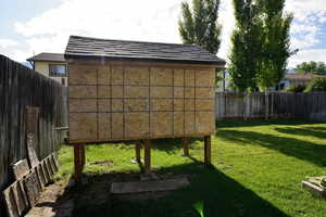 View of community with a fenced backyard