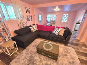 Unit #3 Living Room with Dining Area