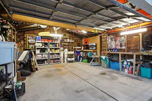 Garage with Workbench