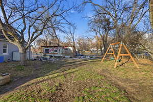 Backyard with Playground Set