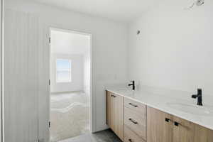 Full bath with double vanity