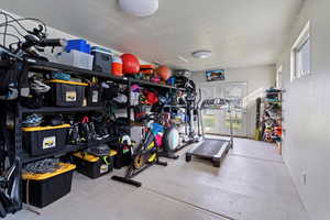 Bonus room through garage