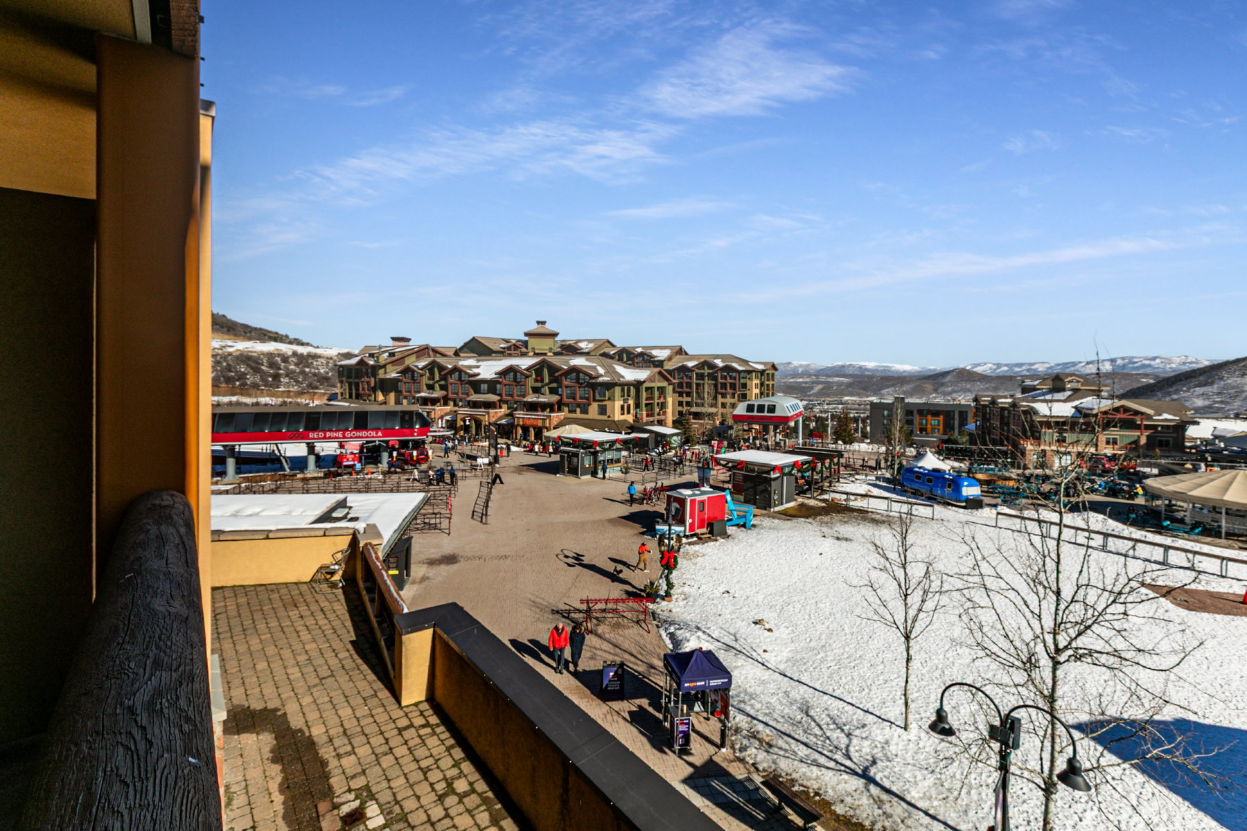 Water view with a mountainous background