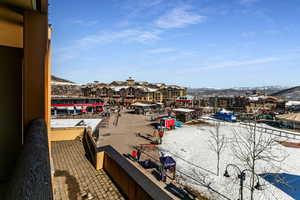 Water view with a mountainous background