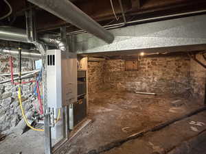 View of unfinished below grade area