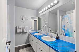 Primary bathroom. New water heater (2022)!