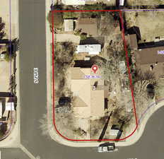 Map of property location featuring property boundaries highlighted