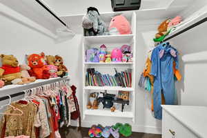 View of spacious 5' x 7' closet