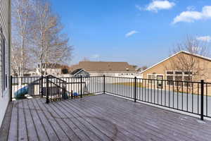 Deck featuring a residential view
