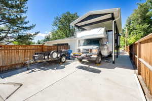 Rear view of property