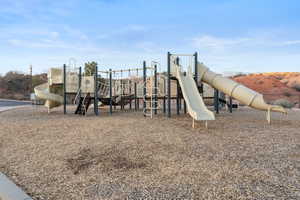 View of community jungle gym