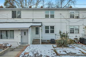 View of front of home featuring entry steps