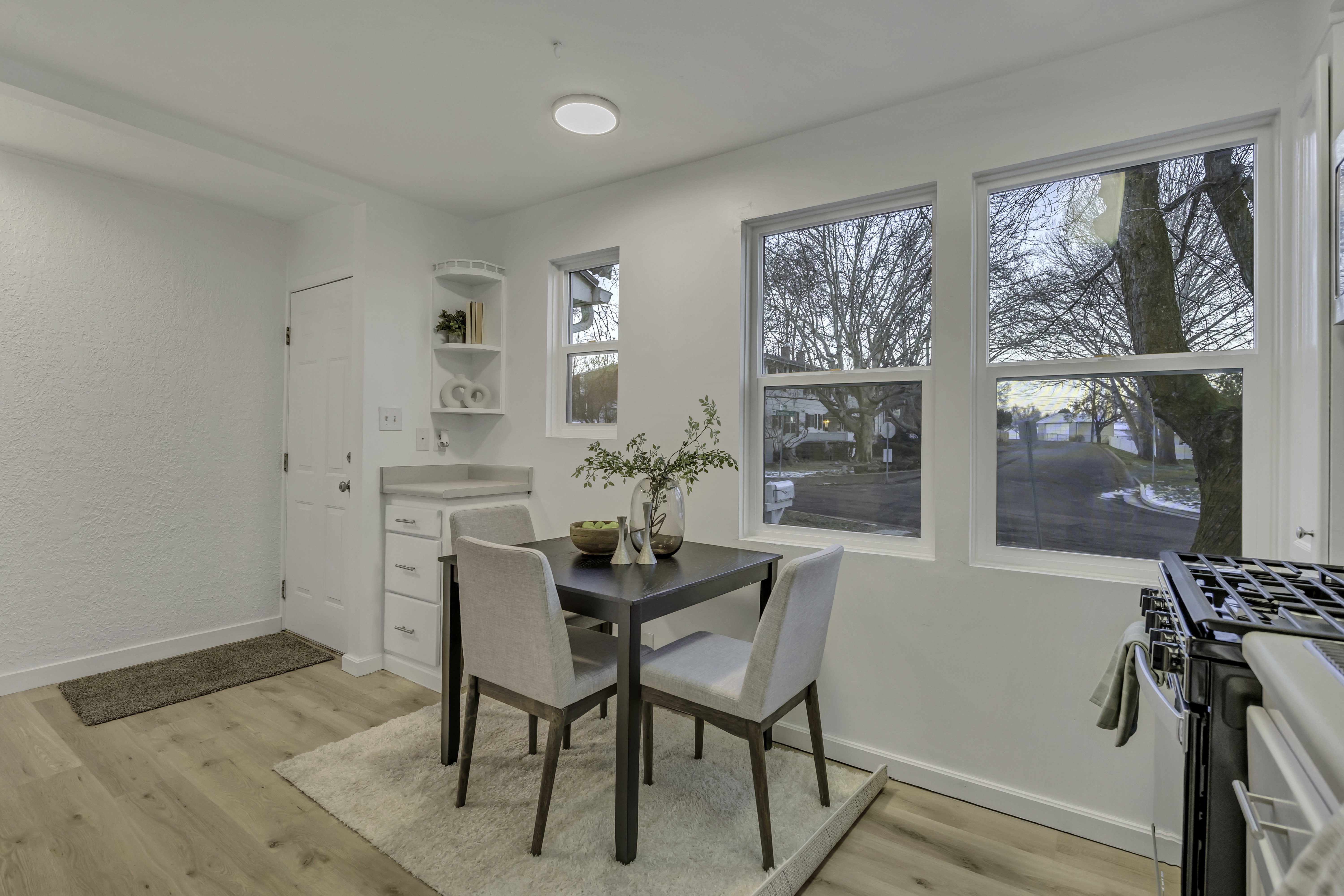 Dining room featuring light wood-style flooring