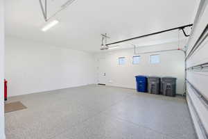 Garage with baseboards