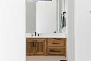 Bathroom featuring vanity