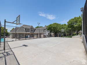 View of basketball court featuring community basketball court