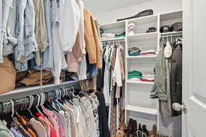 View of spacious closet