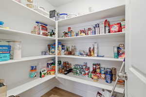 View of storage area