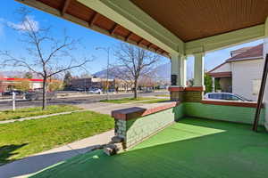 View of home's community featuring covered porch and a residential view