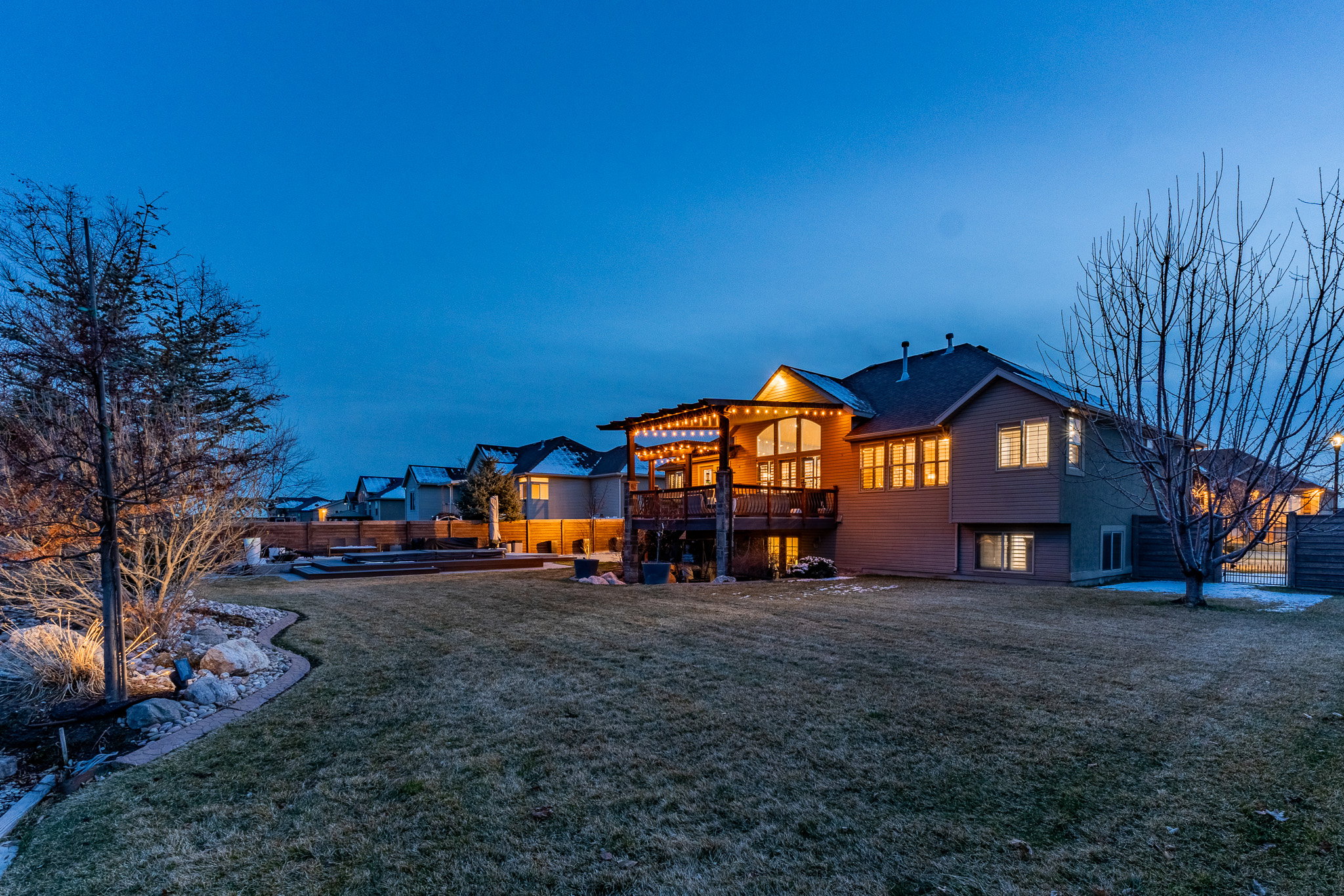 Back of property with a patio area