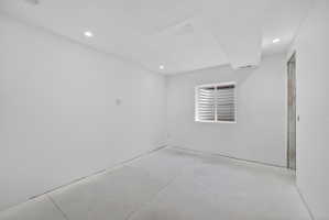 Basement bedroom 1 awaiting your finishing  touch