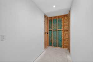 Area for future bathroom