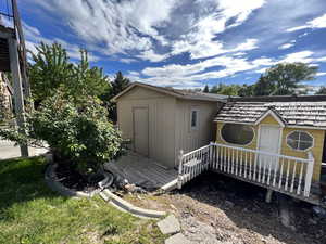 View of outdoor structure