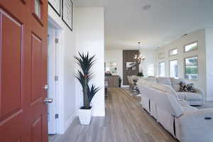 Front entry with upgraded LVP floors