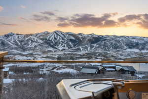 View of mountain background