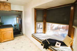 Window seat with outside views