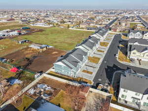 Aerial view of residential area