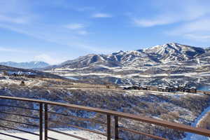View of mountain background