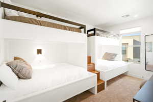 Bunk room with 2 twins, 2 full beds, & two pull-outs