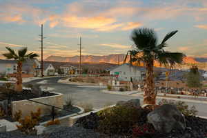 View of home's community with a residential view and a mountain view