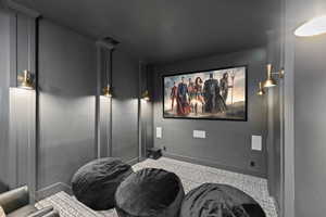 View of home theater room