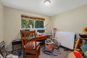 View of carpeted office