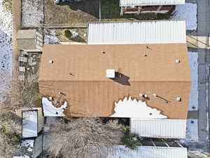 Aerial view of property and surrounding area