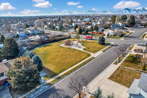 Aerial view of the neighborhood community park